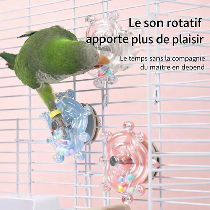 Jouet interactif pour perroquet