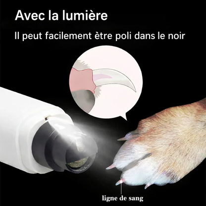 Coupe-griffes électrique pour chien et chat