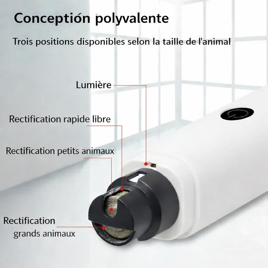 Coupe-griffes électrique pour chien et chat