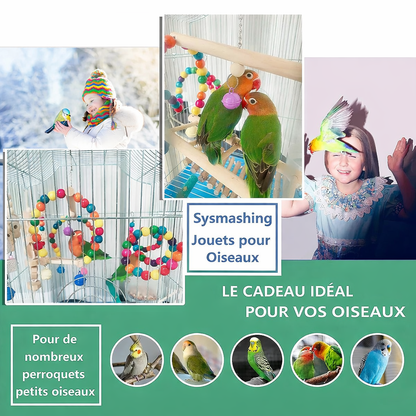 Ensemble de 7 ou 16 jouets pour perroquets