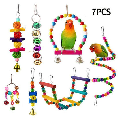 Ensemble de 7 ou 16 jouets pour perroquets