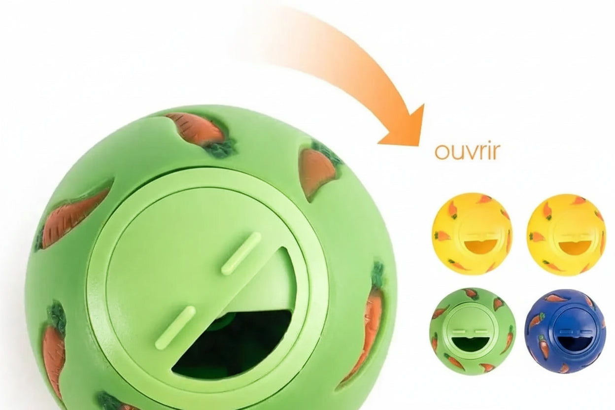 Balle à friandises pour lapin