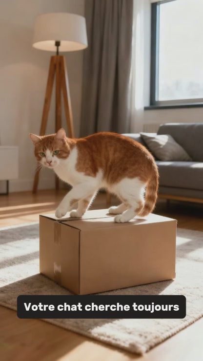 Lit donut en feutre pour chat & cie